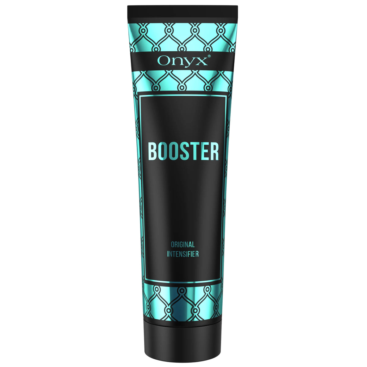 Onyx Booster tanning accelerator lotion 5.07 fl oz tube isolated on white background