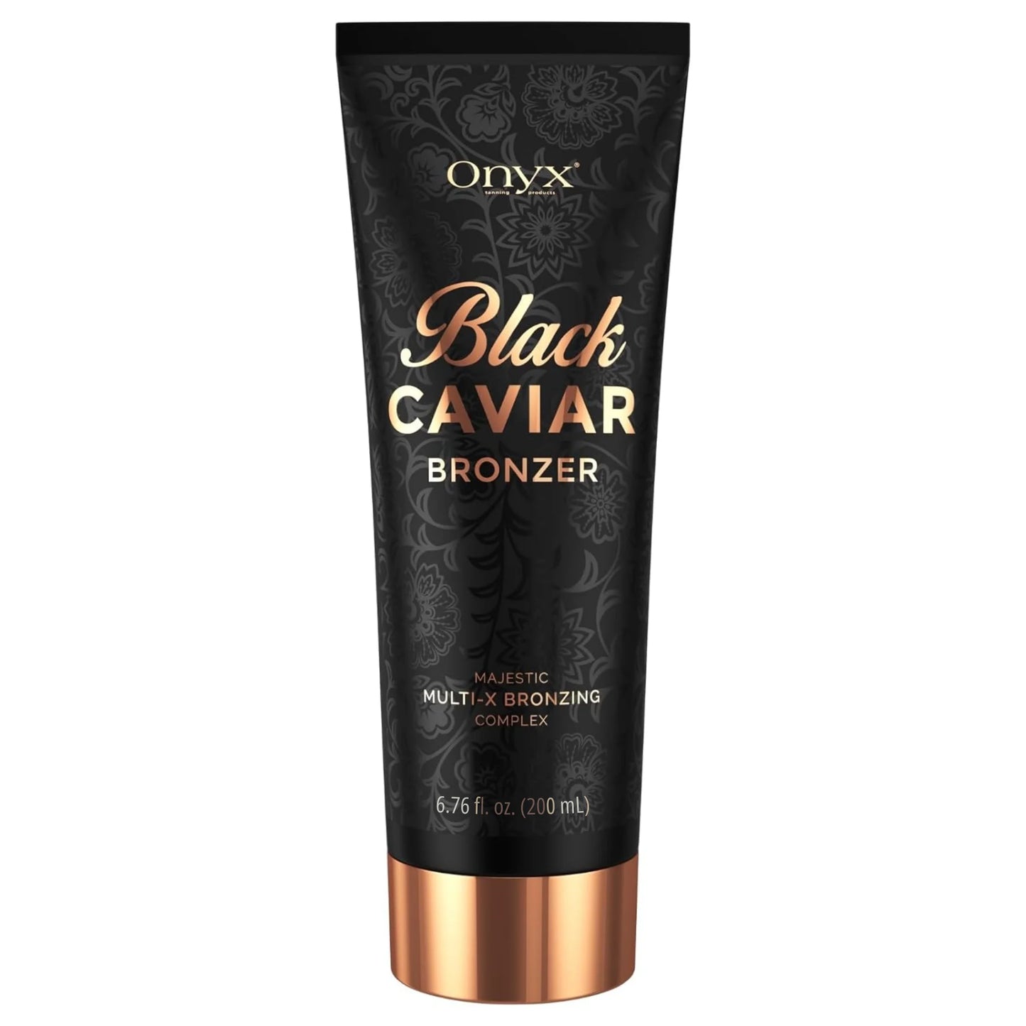 Onyx Black Caviar bronzer tanning lotion 6.76 fl oz bottle front view