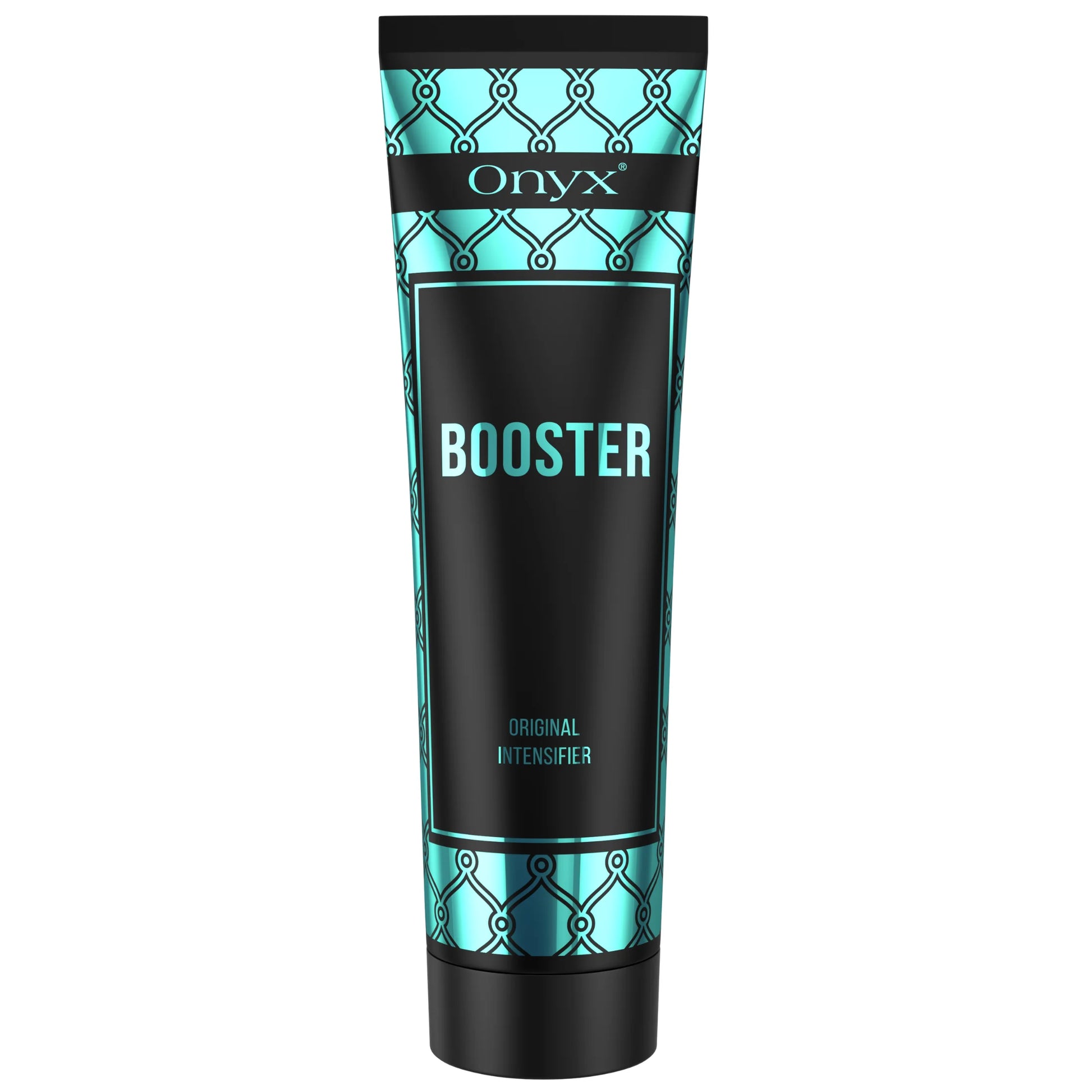 Onyx Booster tanning accelerator lotion 5.07 fl oz tube isolated on white background