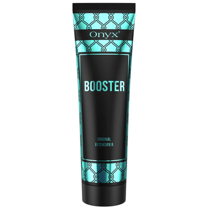 Onyx Booster tanning accelerator lotion 5.07 fl oz tube isolated on white background
