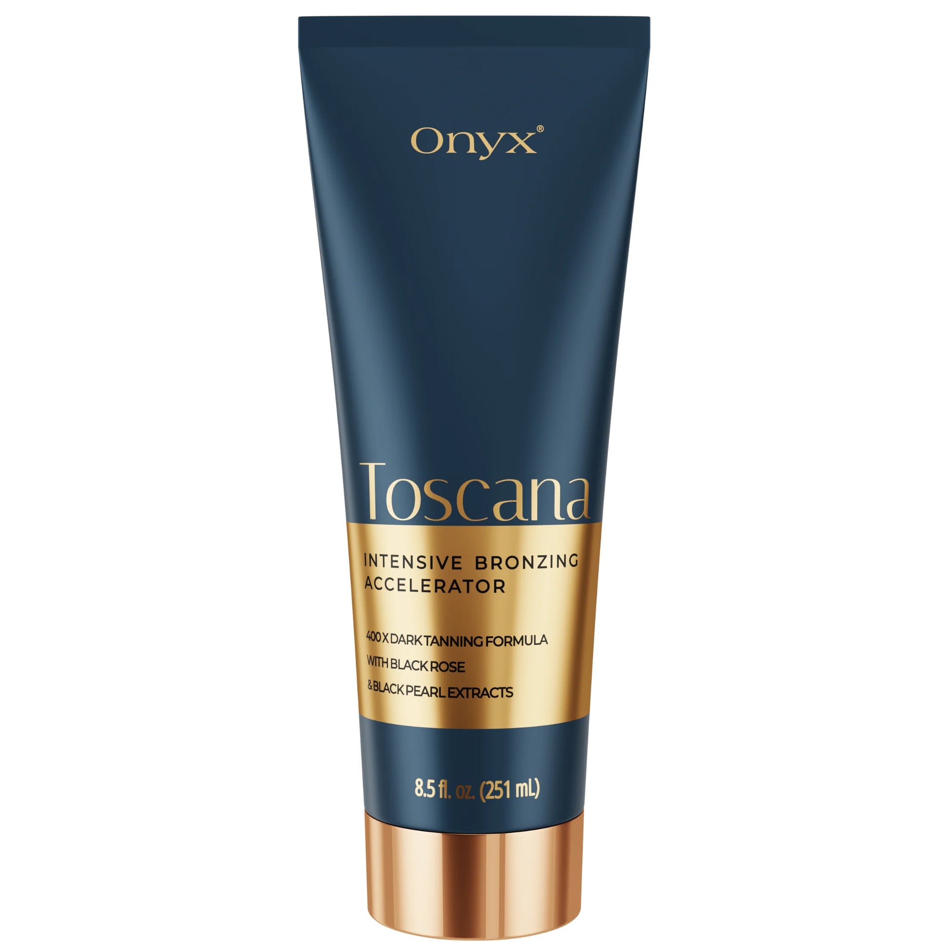 Onyx Toscana Intensive Bronzing Accelerator tube on a white background