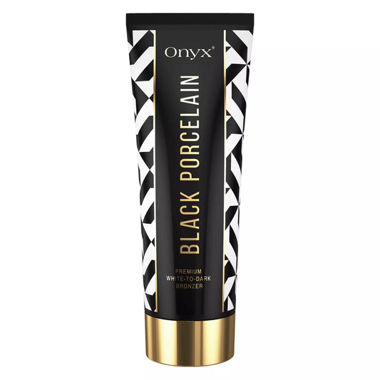 Black Porcelain white-to-dark bronzer for tanning beds